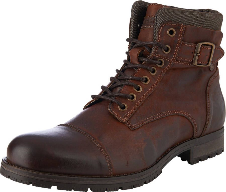 JACK & JONES Bottine Jfw Albany Leather Noos voor heren Bruin Maten: 40 42 - Foto 2