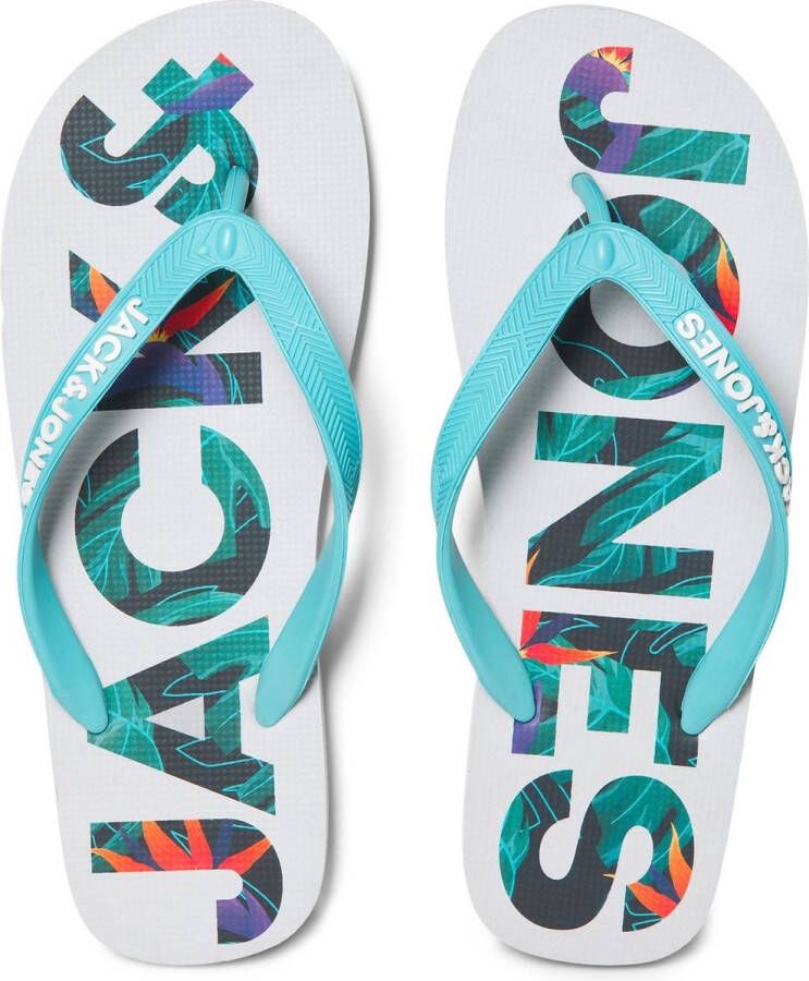 JACK & JONES JACK&JONES JFWLOGO PALM PRINT FLIP FLOP Heren Slippers