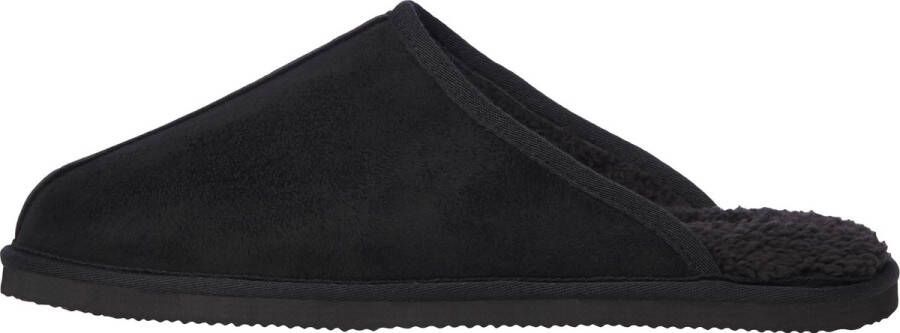 JACK & JONES Heren Instappers Dudely Microfiber Pantoffel Zwart