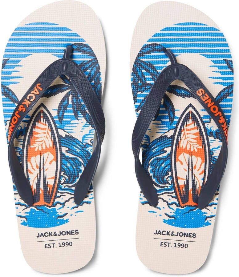 JACK & JONES Teenslipper Heren JFWSURF Print Navy Blazer