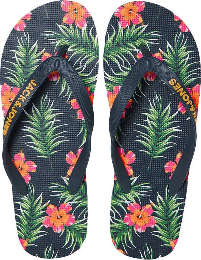 JACK & JONES teenslippers palm print multi