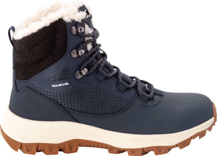 Jack Wolfskin Everquest Texapore High Women Waterdichte winterlaarzen Dames 37.5 blauw dark blue off-white