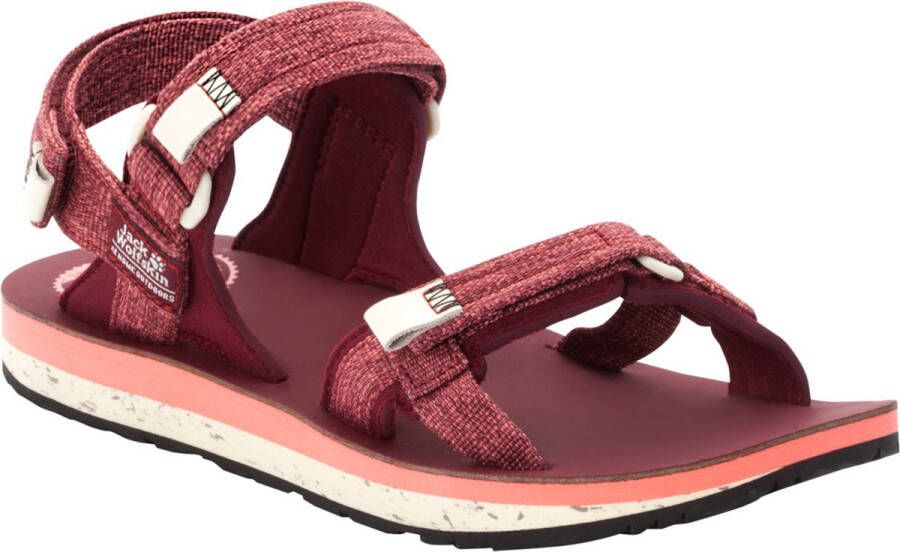 Jack Wolfskin Outfresh Deluxe Sandal Women Duurzame trekkingsandaal Dames 40.5 purper carbernet champagne