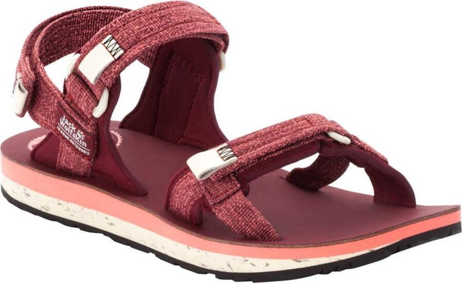 Jack Wolfskin Outfresh Deluxe Sandal Women Duurzame trekkingsandaal Dames 39.5 purper carbernet champagne