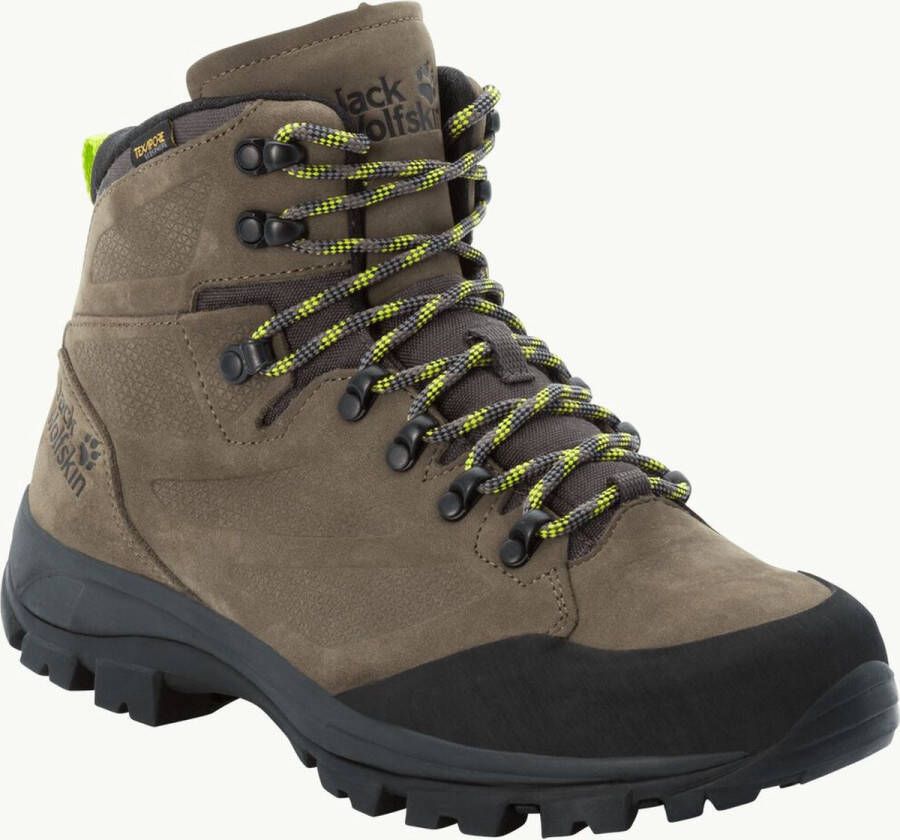 Jack Wolfskin Rebellion Texapore Mid Waterdichte trekkingschoenen khaki phantom - Foto 1