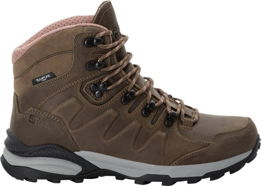 Jack Wolfskin Refugio Prime Texapore Mid Wandelschoen Dames synthetisch mid wandelschoenen Fawn