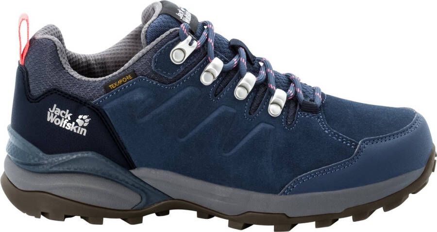 Jack Wolfskin Refugio Texapore Low Women Waterdichte wandelschoenen Dames Dark Blue Grey