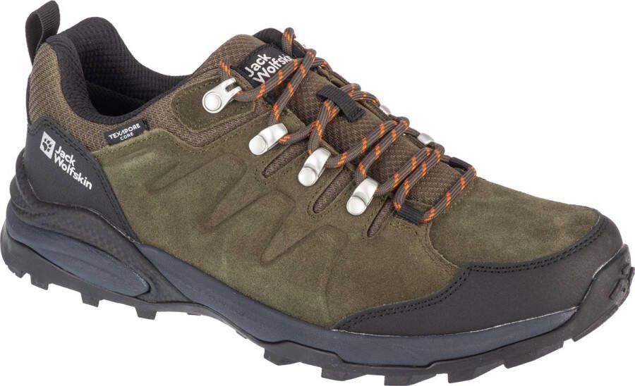 Jack Wolfskin Refugio Texapore Low Waterdichte wandelschoenen Khaki Phantom