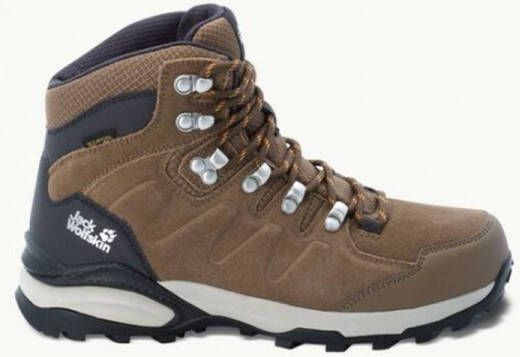 Jack Wolfskin Refugio Texapore Mid Women Waterdichte wandelschoenen Dames brown apricot