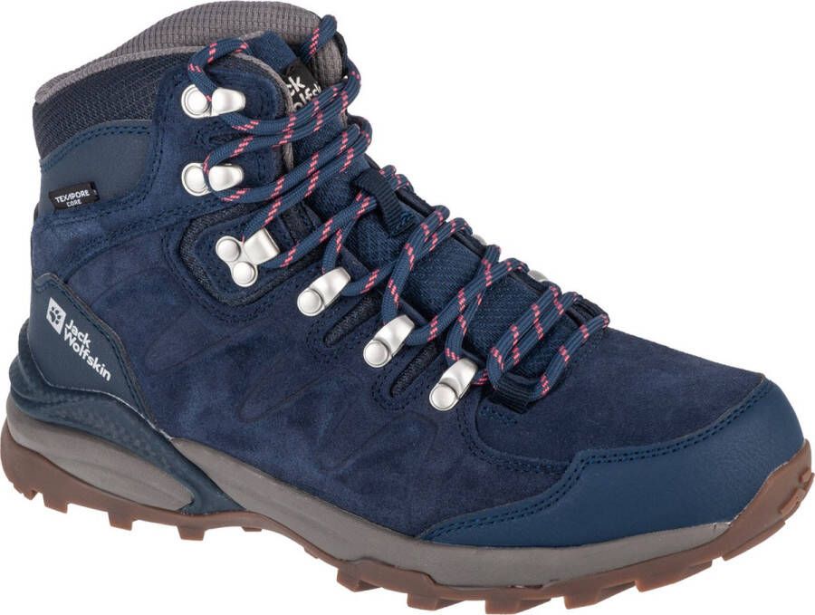 Jack Wolfskin Refugio Texapore Mid Women Waterdichte wandelschoenen Dames Dark Blue Grey