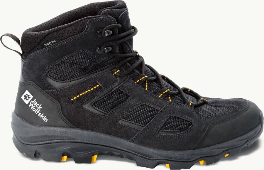 Jack Wolfskin Vojo 3 Texapore Mid Heren waterdichte mid wandelschoenen Black Burly Yellow Xt