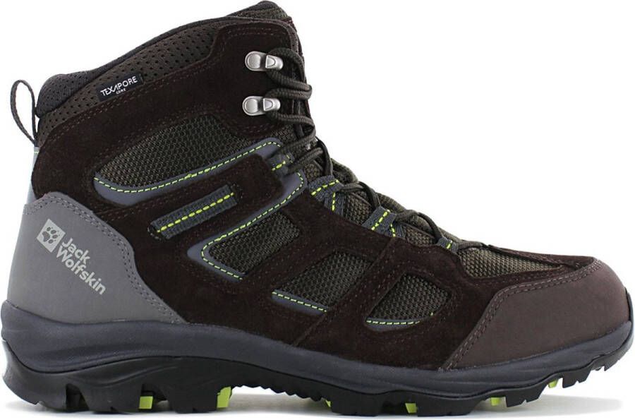 Jack Wolfskin Vojo 3 Texapore Mid Men Waterdichte wandelschoenen Heren 41 dark brown lime dark brown lime