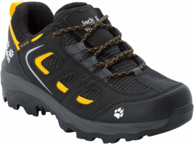 Jack Wolfskin Vojo Texapore Low Kids Waterdichte wandelschoenen Kinderen Black Burly Yellow