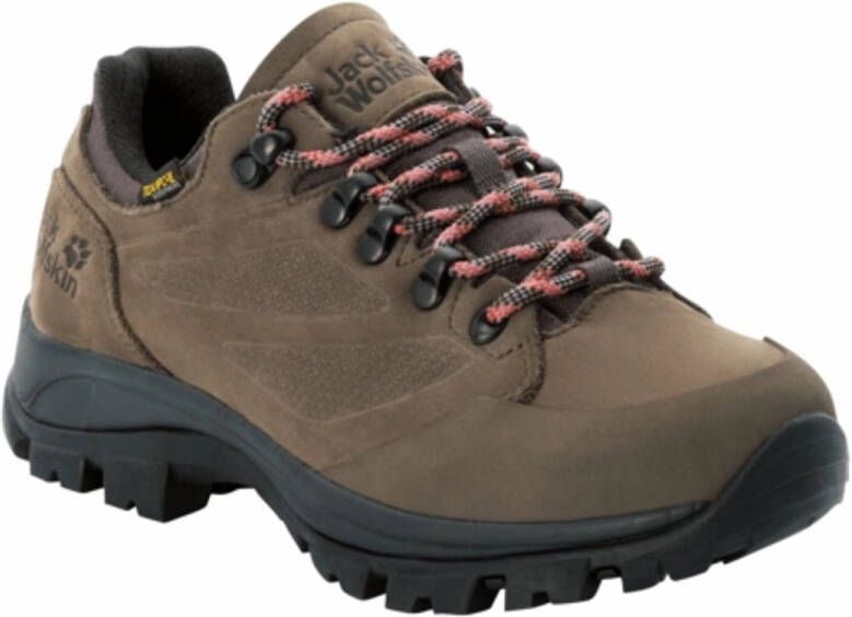 Jack Wolfskin Rebellion Texapore Low Women Waterdichte trekkingschoenen Dames Brown Phantom