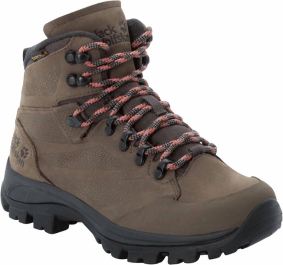 Jack Wolfskin Rebellion Texapore Mid Women Waterdichte trekkingschoenen Dames Brown Phantom