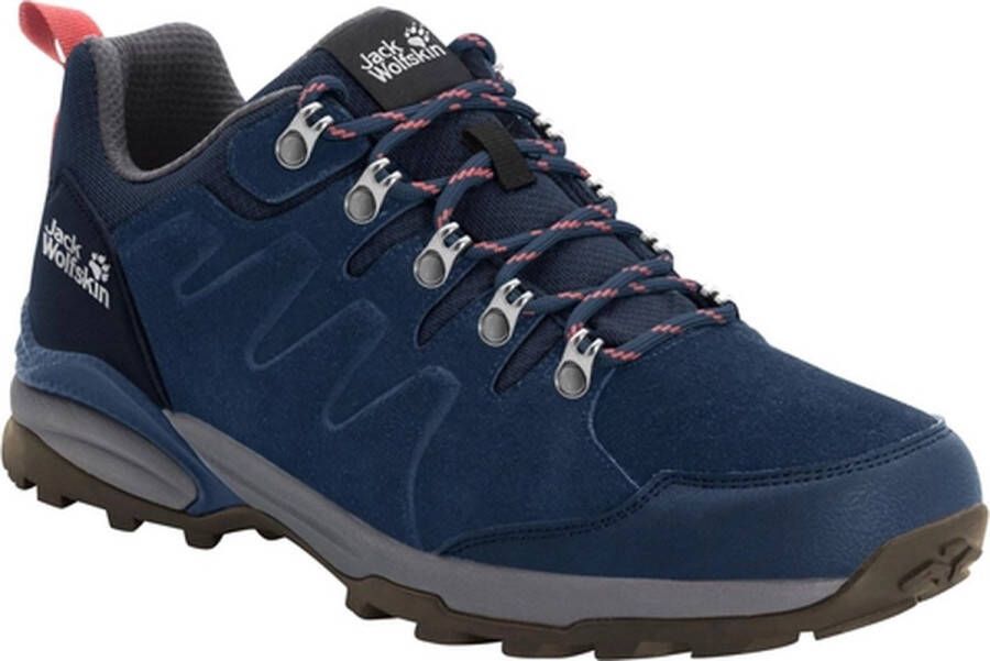 Jack Wolfskin Refugio Texapore Low Women Waterdichte wandelschoenen Dames Dark Blue Grey