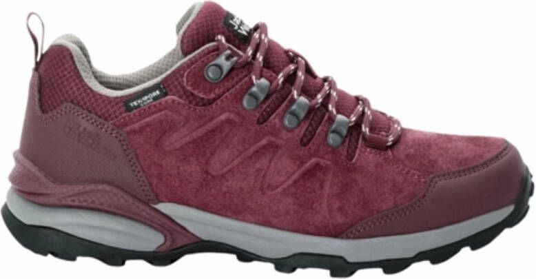 Jack Wolfskin Refugio Texapore Low Women Waterdichte wandelschoenen Dames dark maroon