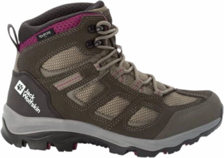 Jack Wolfskin Women's Vojo 3 Texapore Mid Wandelschoenen zwart olijfgroen