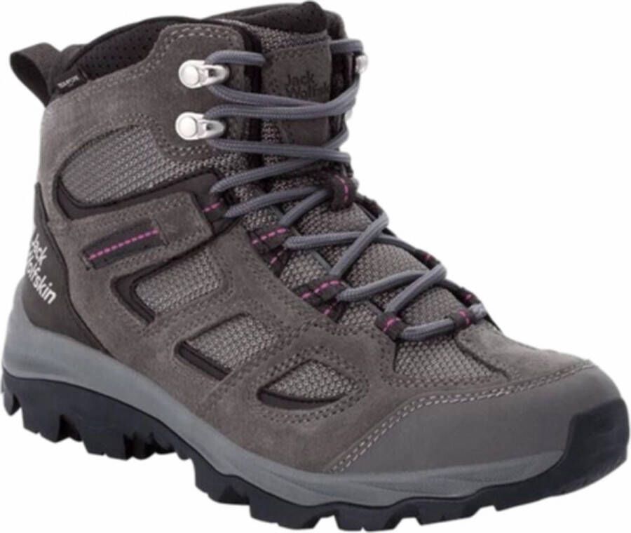 Jack Wolfskin Vojo 3 Texapore Mid Dames waterdichte mid wandelschoenen Tarmac Grey Pink