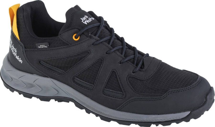 Jack Wolfskin Woodland 2 Texapore Low Waterdichte wandelschoenen 47.5 zwart black burly yellow XT