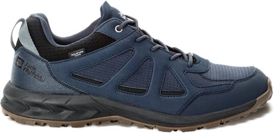 Jack Wolfskin Woodland 2 Texapore Low M 4051271-1010 nen Marineblauw Trekkingschoenen