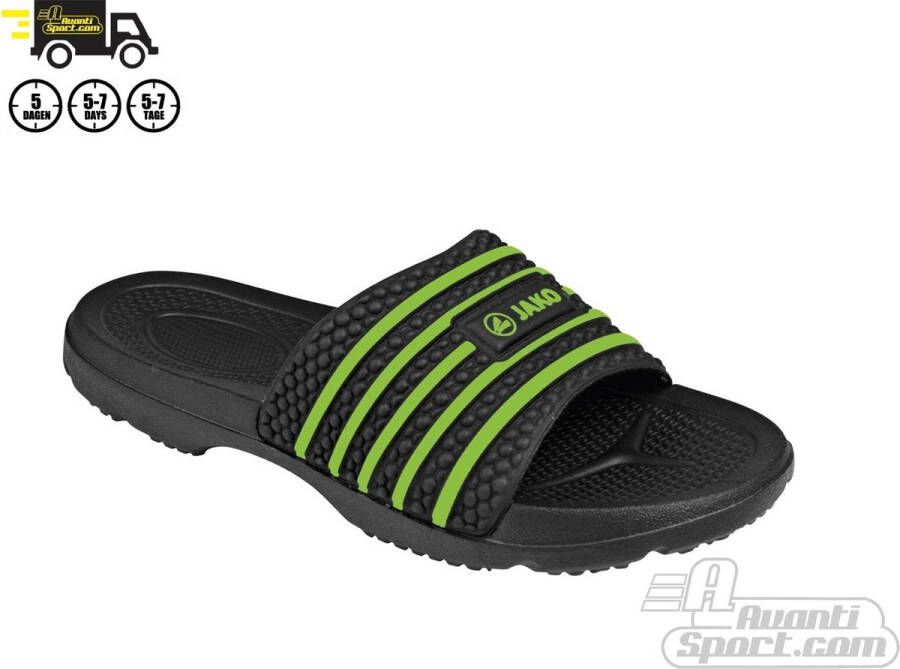 JAKO lette Slippers Kinderen Zwart Groen - Foto 1