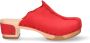 Jan Jansen Wannabe Wood Dames Clogs Red - Thumbnail 2