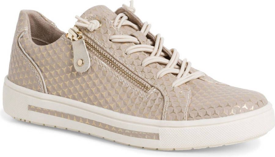 Jana Dames Sneaker 23660-444 Beige Wijdte H