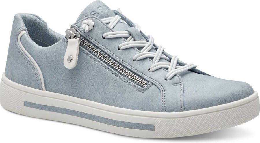 Jana Dames Sneaker 23660-833 Lichtblauw Wijdte H