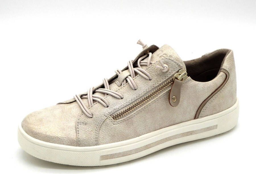 Jana Dames Sneaker 23660-949 Beige Goud Wijdte H