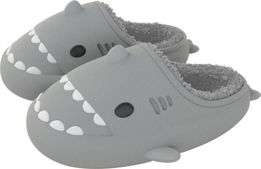 JAXY Haai Slippers Shark Slides Shark Slippers Pantoffels en Sloffen en Grijs