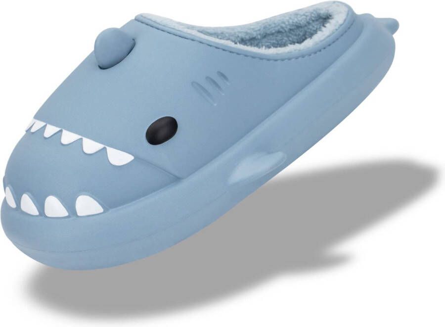 JAXY Haai Slippers Shark Slides Shark Slippers Pantoffels en Sloffen en Blauw