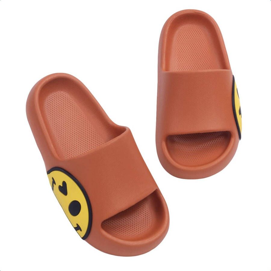 JAXY Smiley Slippers en Badslippers en Badslippers Kinderen Slippers en Slippers Kinderen Steen Rood