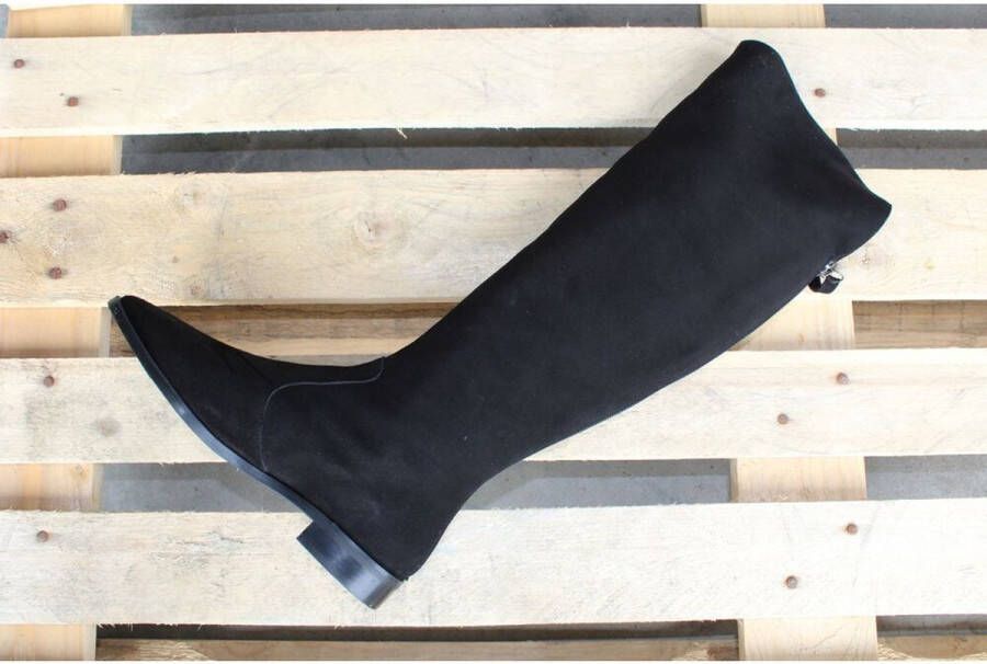 Jhay -boots-long-black ZWART