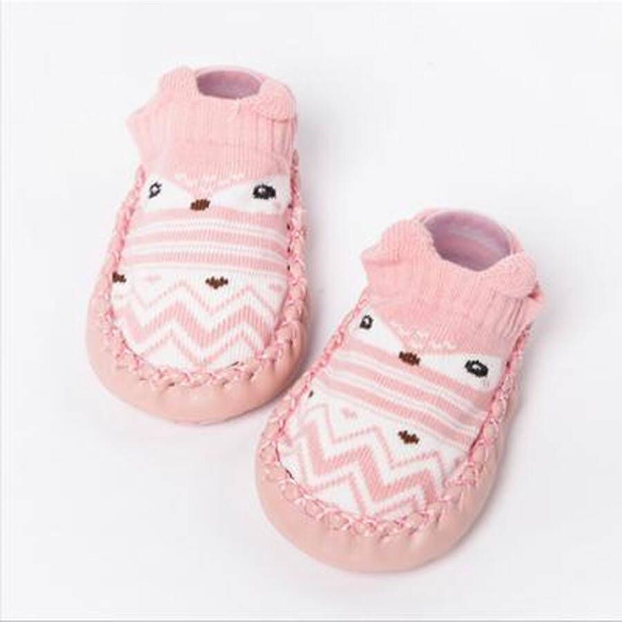 JillyBee Baby Sokjes Slofsokken Sloffen Antislip Roze 14cm - Foto 1