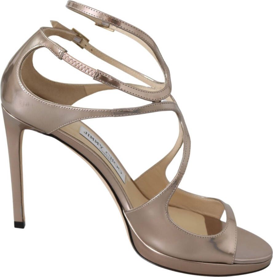 Jimmy Choo Ballet roze leren lans sandalen pumps