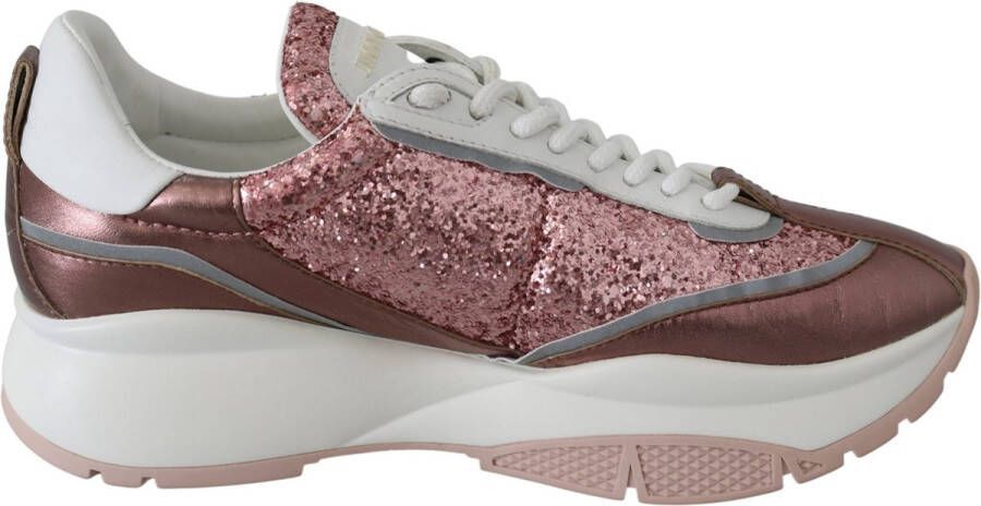 Jimmy Choo Roze Candyfloss lederen Raine sneakers