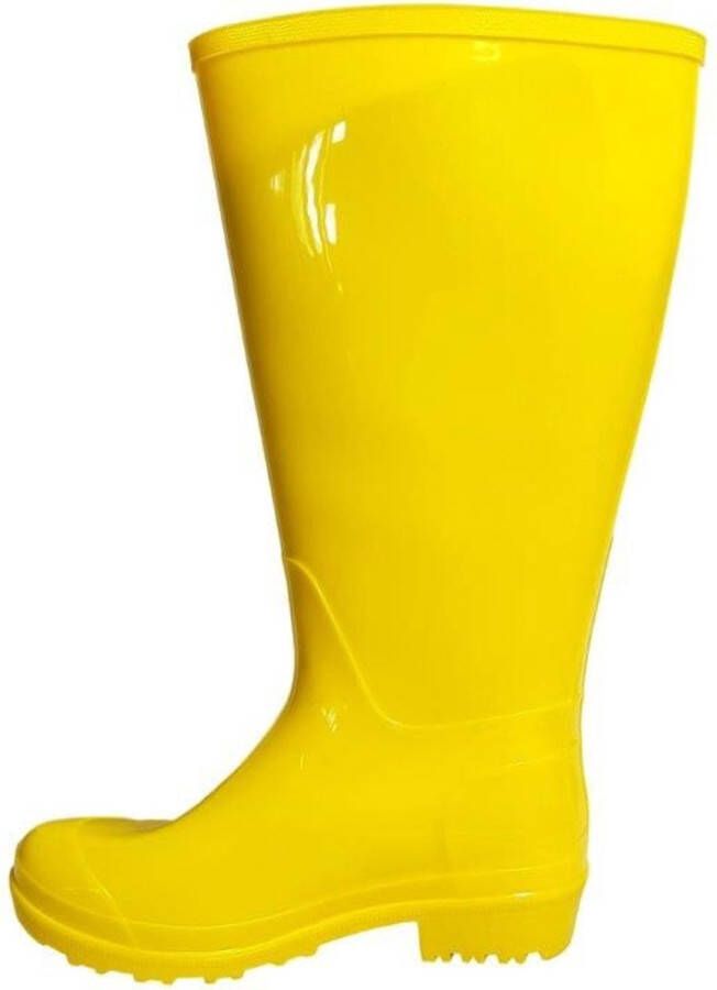 JJ Footwear Regenlaars Wide Wellies Geel Kuitmaat XL