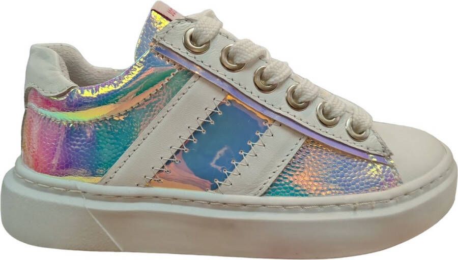 Jochie & Freaks Carlijn Lage sneakers Leren Sneaker Meisjes Multi