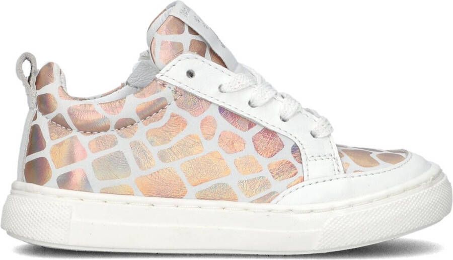 Jochie & Freaks Jochie Cecile white rosegold 24318 13 Meisjes Sneakers Wit