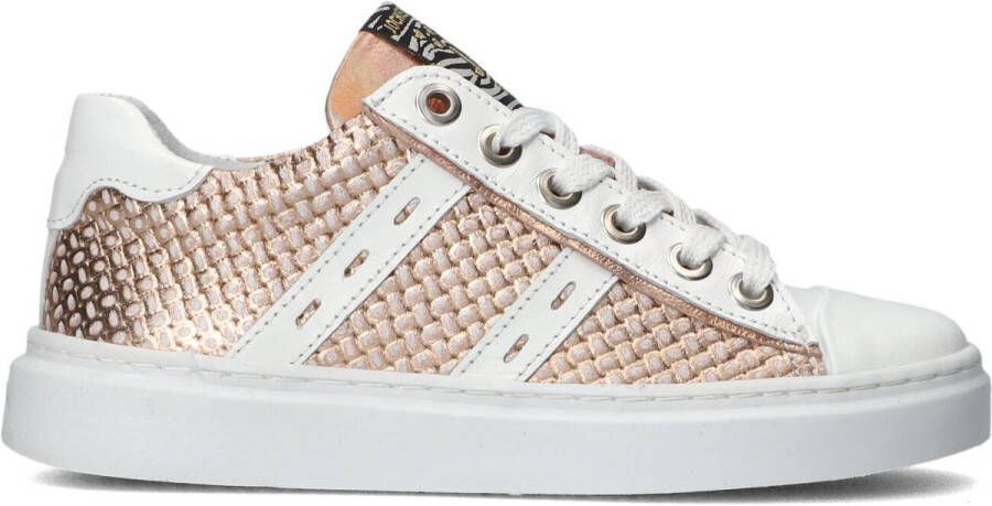 Jochie & Freaks Evelyn Sneakers Leren Sneaker Meisjes Wit