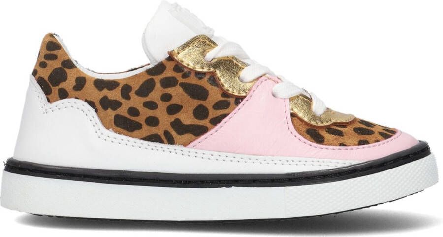 Jochie & Freaks Izzy Lage sneakers Leren Sneaker Meisjes Kids Multi