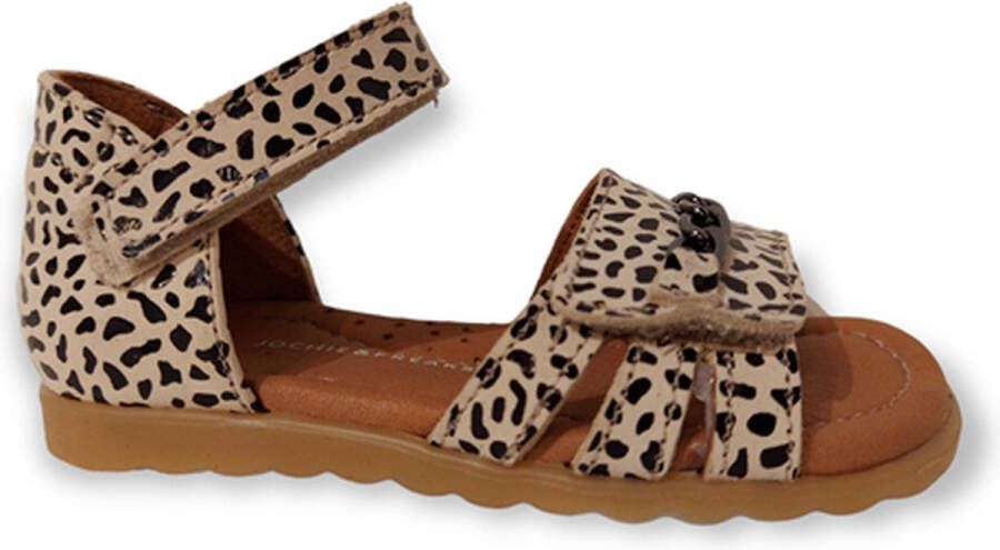 Jochie & Freaks Sandaal Broadway JF-23710 Leopard Zwart Zand Print