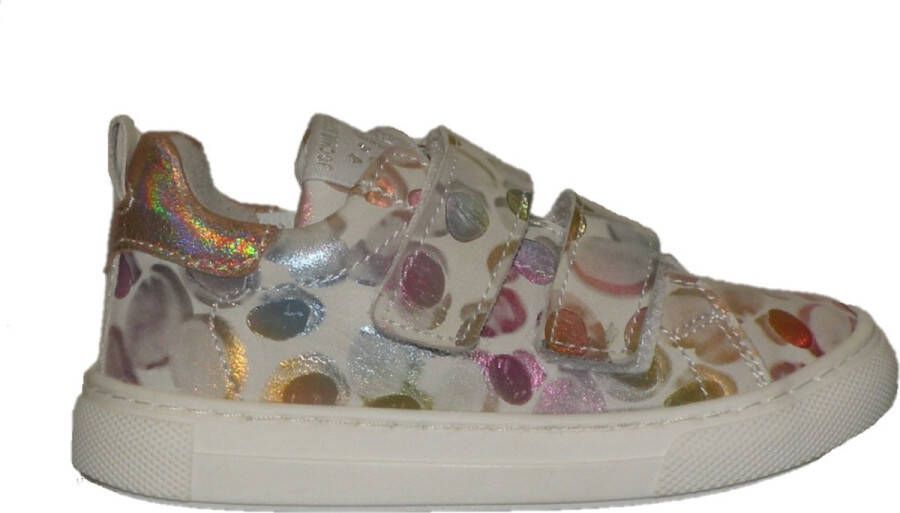 Jochie & Freaks V Lage sneakers Leren Sneaker Meisjes Wit