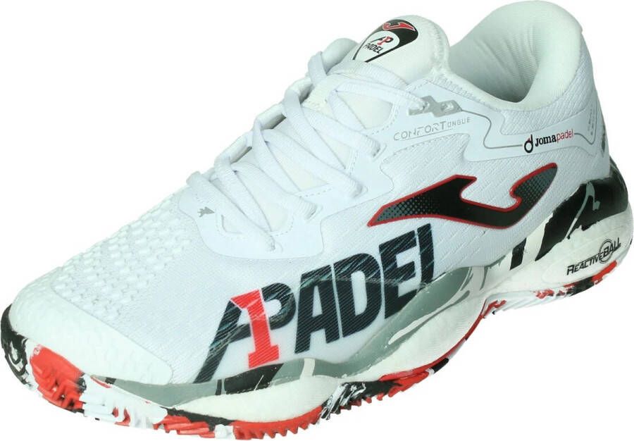 Joma Sport smash men padelschoen in de kleur wit