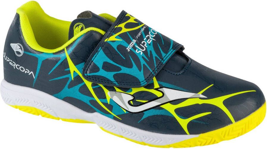 Joma Super Copa Jr 25 SCJS INV voor een Marineblauw Indoorschoenen