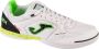 Joma Top Flex Zaalvoetbalschoenen (IN) Wit Zwart Groen - Thumbnail 1