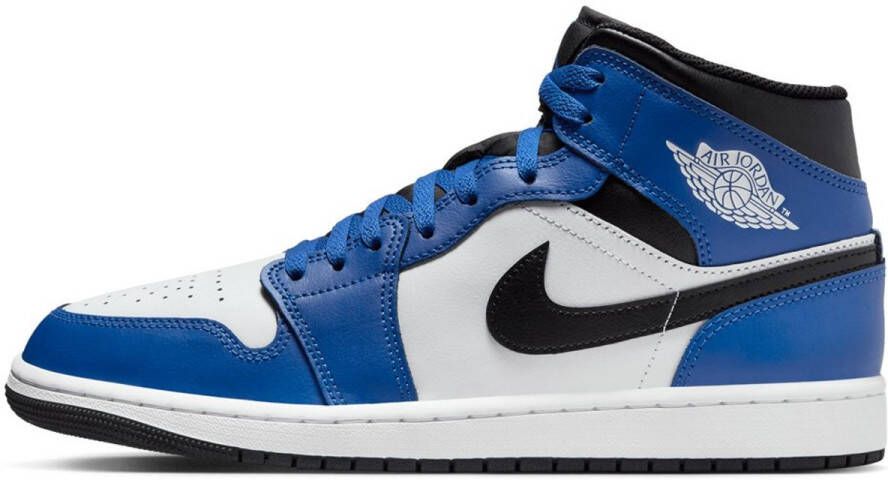 Jordan 1 Mid Blauw Zwart Wit Doos zonder deksel