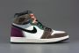 Nike Air Jordan 1 Retro High OG Hand Crafted DH3097-001 Bruin; Wit; Paars Schoenen - Thumbnail 2