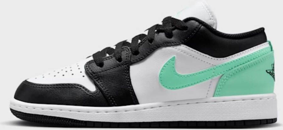 Jordan Kinderschoenen Air 1 Low White Green Glow Black- White Green Glow Black